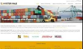 
							         Hyster-Yale Materials Handling, Inc., Home								  
							    