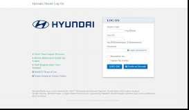 
							         Hyundai Dealer Log On								  
							    
