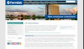 
							         I-9 information | New employee orientation								  
							    