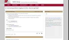 
							         I am having problems logging in to D2L. How do I get help ...								  
							    