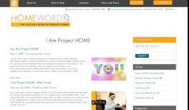 
							         I Am Project HOME | Project HOME								  
							    