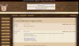 
							         I cannot neither post nor login even after (JavaRanch forum at ...								  
							    