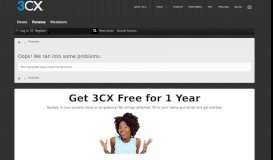 
							         I cant access my management portal | 3CX - Software Based VoIP IP ...								  
							    