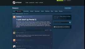 
							         I cant start up Portal 2. :: Portal 2 General Discussions								  
							    