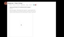 
							         I give you Portal 2's Frankenturret in paper | Digitprop - Paper design								  
							    