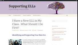 
							         I Have a New ELL in My Class…What Should I Do First? | Supporting ...								  
							    