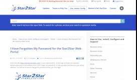 
							         I have forgotten my password for the Star2Star Web Portal? | Star2Star ...								  
							    
