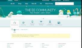 
							         I have registered with EE Perks via my employer but can't log in ...								  
							    