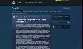 
							         I know what the portal 2 cut f-stop mechanic is... :: Portal 2 General ...								  
							    
