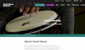 
							         I need funding | Youth Music Network								  
							    