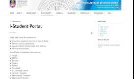 
							         i-Student Portal - HEA								  
							    