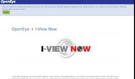 
							         I-View Now Integration with OpenEye Web Services | OpenEye								  
							    