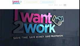 
							         I Want 2 Work: Online Jobs Portal For Employers & Job Seekers								  
							    