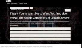 
							         I Want You to Want Me to Want You [and vice versa]: The ...								  
							    