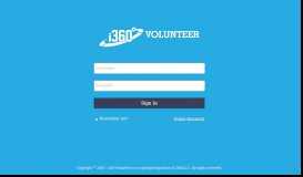 
							         i360 Volunteer Accounts								  
							    