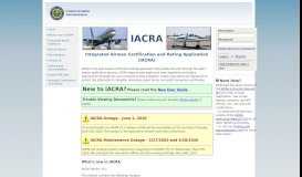 
							         IACRA - Federal Aviation Administration - FAA								  
							    