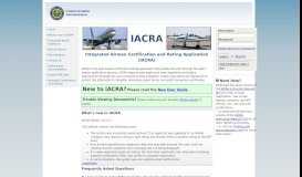 
							         IACRA - Federal Aviation Administration								  
							    