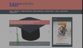 
							         IAD Education Portal ~ Enlighten the future								  
							    
