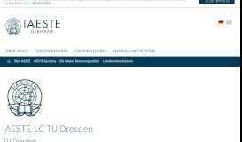 
							         IAESTE Deutschland Bewerbungssystem - IAESTE Dresden								  
							    