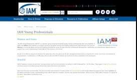 
							         IAM-YP | Affiliate Groups | About IAM								  
							    
