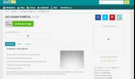 
							         IAS EXAM PORTAL 1.1.0 Free Download								  
							    