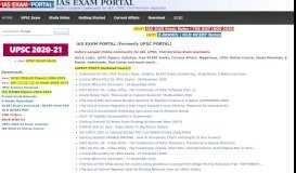 
							         IAS EXAM PORTAL (Formerly UPSC PORTAL) | IAS EXAM PORTAL ...								  
							    