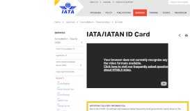 
							         IATA / IATAN ID Card - IATA								  
							    