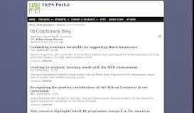 
							         IB Community Blog | YKPS Portal								  
							    