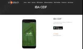 
							         IBA CEIF - Createch								  
							    