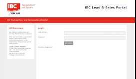 
							         IBC Lead & Sales Portal								  
							    