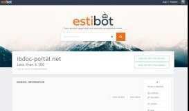 
							         ibdoc-portal.net Appraisal - EstiBot.com								  
							    