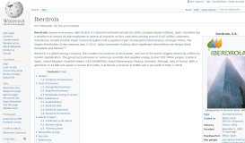 
							         Iberdrola - Wikipedia								  
							    