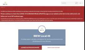 
							         IBEW Local 48: International Brotherhood of Electrical Workers Union								  
							    