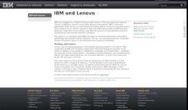 
							         IBM and Lenovo - United States								  
							    