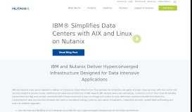 
							         IBM and Nutanix Deliver Hyperconverged Infrastructure								  
							    