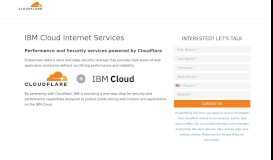 
							         IBM Cloud Internet Services | Cloud Computing | Cloudflare								  
							    