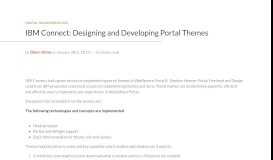 
							         IBM Connect: Designing and Developing Portal Themes - Perficient ...								  
							    