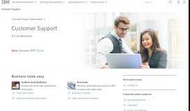 
							         IBM Customer Support - United States								  
							    