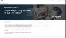 
							         IBM PartnerWorld - Create, receive and progress software leads from ...								  
							    