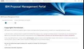 
							         IBM Proposal Management Portal								  
							    