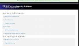 
							         IBM Security Resources - IBM Security Learning Academy								  
							    