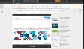 
							         IBM SoftLayer Overview - July 2014 - SlideShare								  
							    