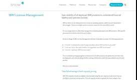 
							         IBM Software License Management | Snow Software								  
							    