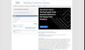 
							         IBM Sterling Customer Center								  
							    