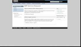 
							         IBM System i Support: IBM Service Request								  
							    