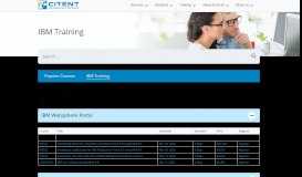 
							         IBM Training – Citent								  
							    