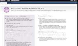 
							         IBM WebSphere Portal 7.0								  
							    