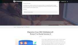 
							         IBM Websphere Portal Migration 7 to 9 Version | Streebo inc								  
							    
