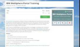
							         IBM WebSphere Portal Training | Bookitbee								  
							    