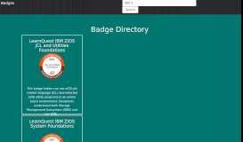 
							         IBM Z - IBM Badges								  
							    